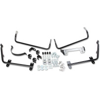 Soporte de alforjas para modelos Dyna — Negro, acabado en polvo, compatible con alforjas rígidas OEM '93–'13