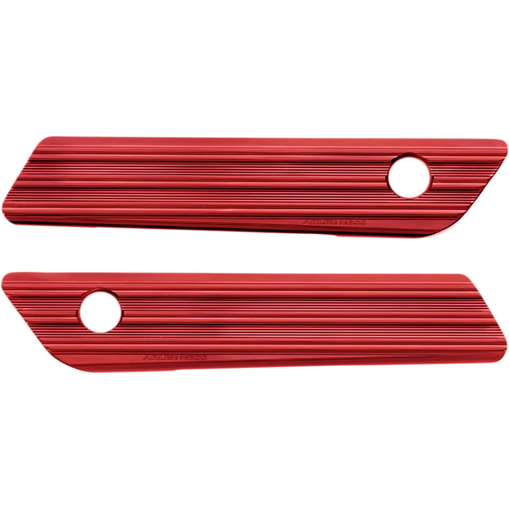 Saddlebag Latch Covers — 10 Gauge, Red, Pair Saddlebag Latch Covers — 10 Gauge, Red, Pair