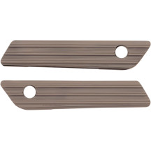 Saddlebag Latch Covers — Titanium, 6061 T-6 billet aluminum, pair