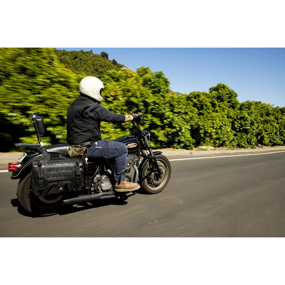 EXFIL-36 Alforjas — 15.25" de ancho, 7.25" de profundidad, Negro