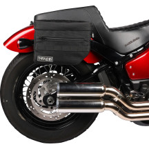 Alforjas Esenciales — 10 L, ancho máximo de strut 12 in, negro