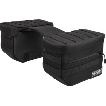 Alforjas Esenciales — 10 L, ancho máximo de strut 12 in, negro