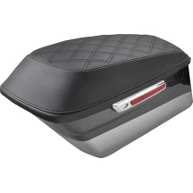 Cubierta para tapa de alforja — negro, izquierda y derecha, par