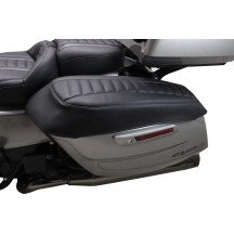 Cubiertas de tapa para alforjas Touring Deluxe — Negro, Gris