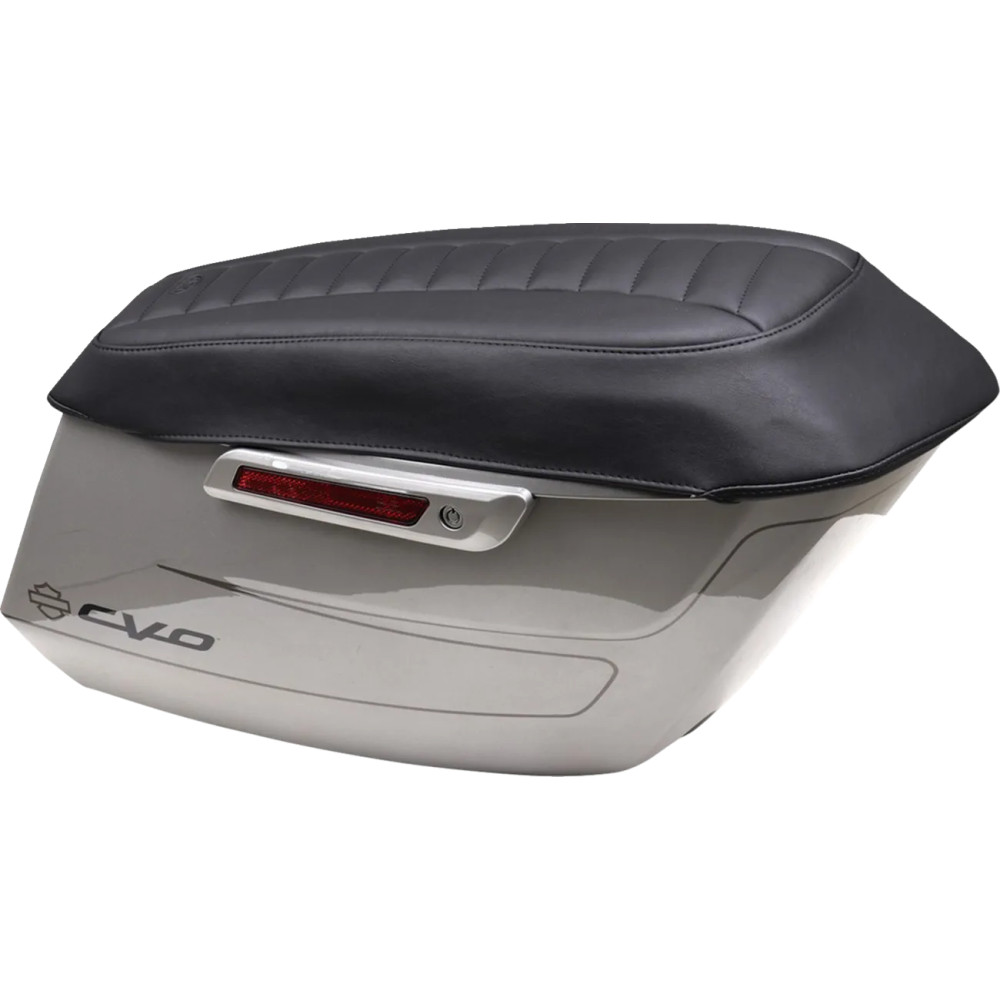 Deluxe Touring Saddlebag Lid Covers — Black, fits Deluxe saddlebags