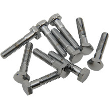 Pernos de cabeza hexagonal de repuesto — 38.1 mm (1-1/2"), cromado, paquete de 10