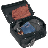 S3200DE Deluxe Sissy Bar Bag — 20 in W x 21 in H x 12.5 in D, 57.4 L, Black