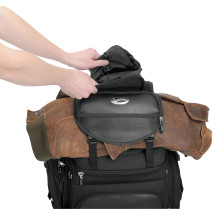 BR3400 Bolsa para asiento trasero o sissy bar — 35,5 cm An. x 48,5 cm Al. x 30,5 cm Pr., 55,7 L