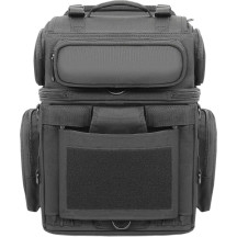 Bolsa Sissy Bar BR1800 Tactical — 38×28×25.5 cm (15×11×10 in), negro, montaje trasero