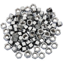 Hex Nuts — 100-pack, chrome