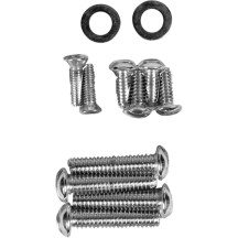 Handlebar Lever and Master Cylinder Cover Bolt Set — Chrome, Set