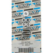 License Plate Mount Bolt Set — Chrome