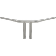 Manillar Big Buffalo 1-1/2\" — 1-1/2\" diámetro, 10\" elevación, cromo, compatible con la mayoría de Harley-Davidson 1999+