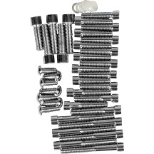 Cam/Primary/Transmission Cover Bolt Set — Chrome