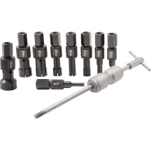Kit extractor de rodamientos ciegos con martillo deslizante — MOTION PRO, Kit, Negro/Plateado, Mecanizado