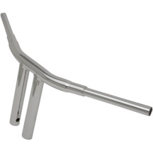 Manillar Big Buffalo 1-1/2\" — 1-1/2\" diámetro, 10\" elevación, cromo, compatible con la mayoría de Harley-Davidson 1999+