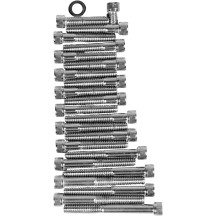 Cam/Primary/Sprocket Cover Bolt Set — Chrome