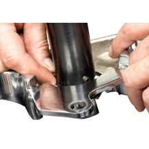 Steering Stem Bearing Tool — Fits most Harley-Davidson motorcycles, Black oxide