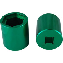 Sprocket Socket — 27 mm, 32 mm, Front sprocket, Anodized Green