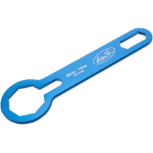 Llave de tapa de horquilla — 50 mm, ranura de 14 mm, azul anodizado