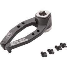 Llave de pasadores para trabajo pesado — 10,5–150 mm recorrido, 94,91 Nm, óxido negro