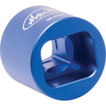 Vaso para tapa de horquilla 41 mm — accionamiento cuadrado de 1/2", Azul anodizado, para modelos '48 y posteriores Wide Glide