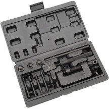 Extractor y remachador de cadena — #35-#530, pasadores 2/3/4 mm, negro