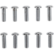 Tornillos de cabeza de botón de repuesto — 5/16"-18, Paquete de 10, Cromo