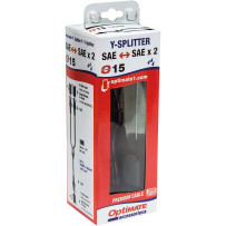OptiMate™ Y-Splitter — 30 cm (12"), 12V, Black
