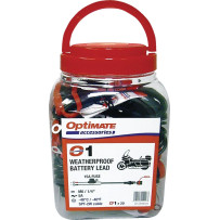 OptiMate™ Battery Lead with Ring Terminal — 508 mm (20"), 12V, 1/4" (M6) eyelet, 15A fuse