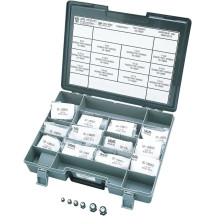 Kit surtido de tuercas tipo acorn — #10 a 1/2", SAE