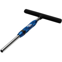 1/4" Hex Bit T-Handle Driver Spinner — 1/4" hex, 203.2 mm (8"), blue anodized