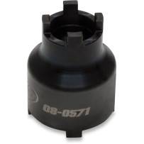 Vaso para tuerca castellana — entrada 1/2", motor y basculante, óxido negro