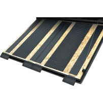 Edge Glides — 22 cm × 15 cm × 12,7 mm, Pack de 4, Negro, basculante