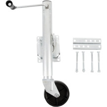 Swivel Jack — 1500 lb capacity, lifts 14"–24", fits 3" x 5" trailer tongue