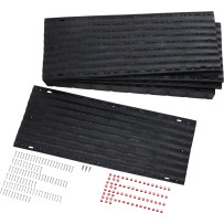 LowPro GripGlides™ — 12" de ancho, Negro, paquete de 16