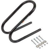 Wheel Chock — 88.9 mm (3-1/2"), front mount, Black