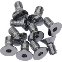 Countersunk Socket-Head Bolts — 20 mm, 10-pack, Silver