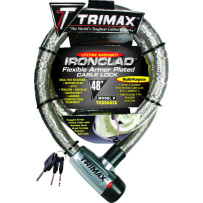 Gladiator Series Armored Cable — 122 cm (48\"), 26 mm (1\"), Black