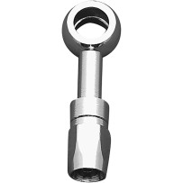 Pro System I Banjo Fitting — 3/8\" straight banjo, -3 AN male, Chrome