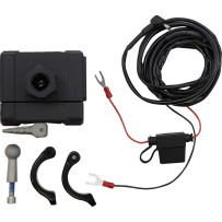 Soporte para Smartphone/GPS con cargador — Diámetro de abrazadera 31.8 mm (1-1/4 in), Montaje en manillar, Negro