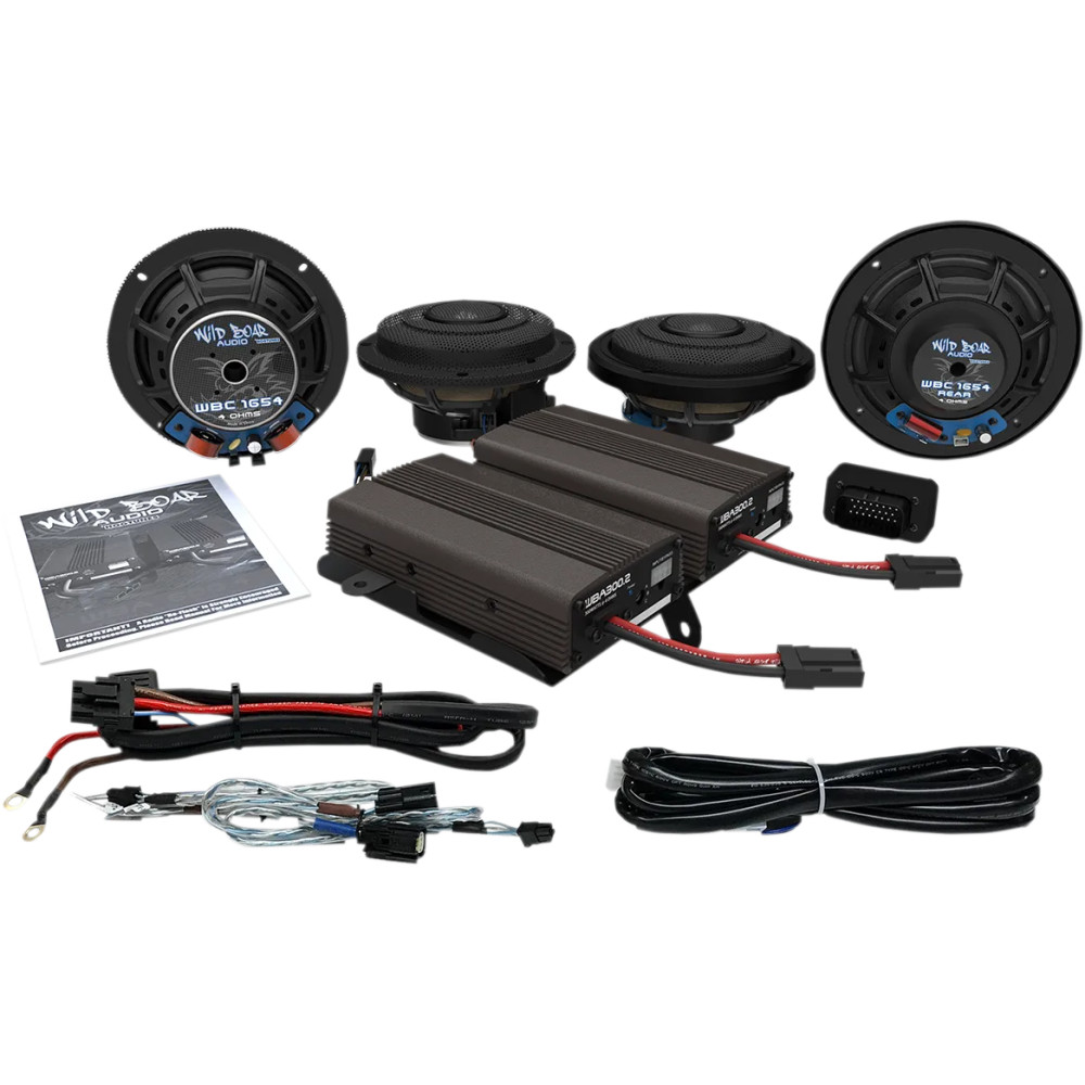 Ultra Front & Rear Speaker Kit with 600w Amp CVO
