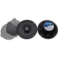 Altavoces delanteros con rejillas — 165 mm (6-1/2"), 125 W RMS, Coaxial, Par, negro