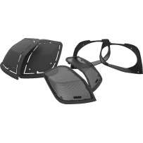 Kit de tapa recortada para altavoces 6"x9" — tapa de alforja, negro, Harley‑Davidson®