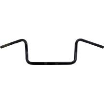 Manillar 1" Ape Hanger — Abrazadera 1", Alzada 10", Ancho 38", Negro brillo