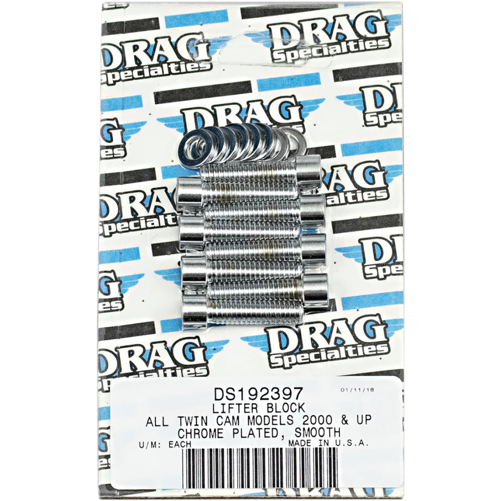Lifter Base Bolt Set — Chrome, Silver