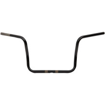Manillar Ape Hanger de 1" — 12" de altura, 38" ancho, abrazadera 1", negro brillo