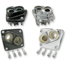 Lifter Blocks — Chrome, cast iron, pair