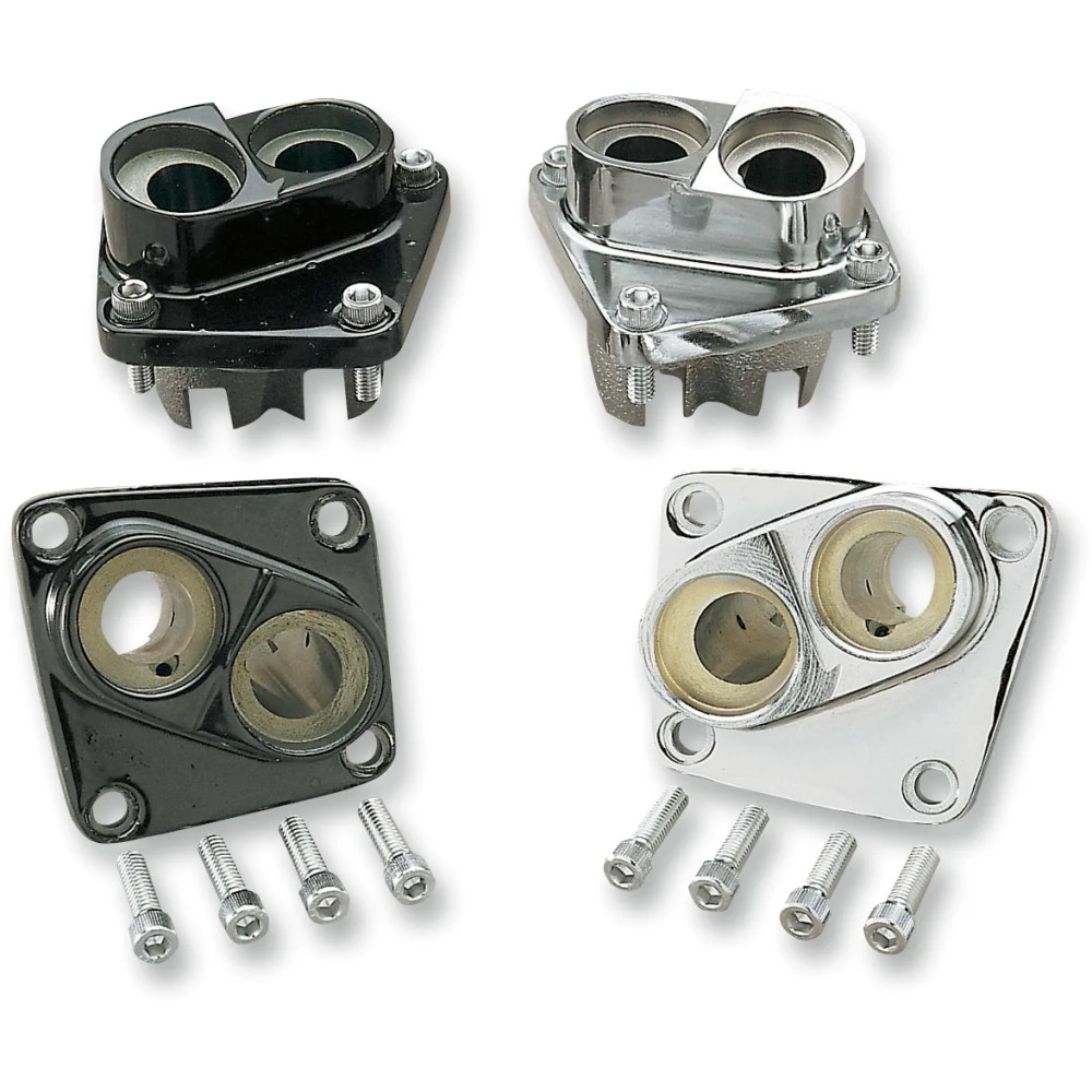 Lifter Blocks — Chrome, cast iron, pair