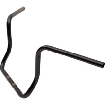 Manillar Ape Hanger de 1" — 12" de altura, 38" ancho, abrazadera 1", negro brillo